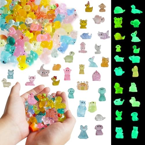 ACXZYYJ 300 Mini Resin Animals Styles Variety Tiny Animals Figures Miniature Little Small Animal Figurines Bulk for Micro Fairy Garden Landscape Accessories Hide Crafts Decor Aquarium - Thumbnail 3