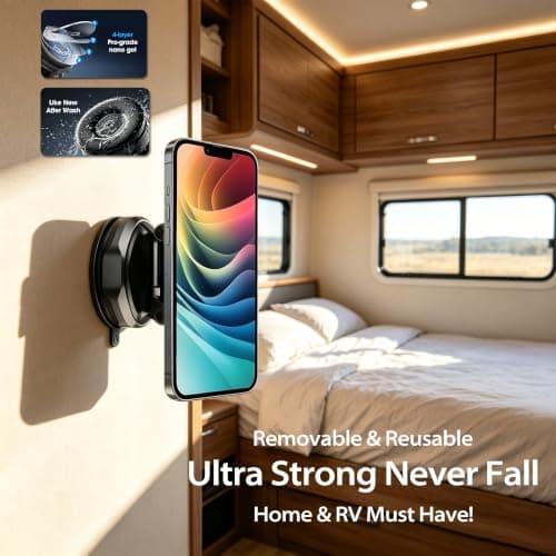 TUTGLOBAL Vacuum Magnetic Car Phone Holder Mount for iPhone 17-12 - Thumbnail 2