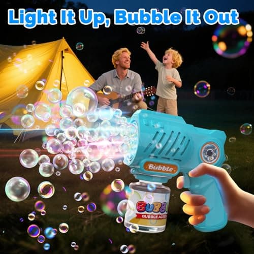 EagleStone Toys for 3+ Year Old Boys Girls, 2 Pack Bubble Gun Machine with Bubble Solution, Outdoor Toy for Kids Ages 4-8,Kids Toys for Ages 3-4 4-6 5-7, Birthday Gifts for 3 4 5 6 7 8 Year Old Boys - Thumbnail 3