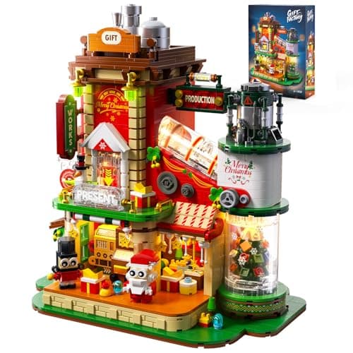 Christmas Factory Building Blocks Set 2775PCS, Light-Up DIY Holiday House Construction Toy for Adults, Teens, Boys & Girls, Collectible Christmas Village Display Model, Holiday Décor & Gift Idea 2025 - Image 1