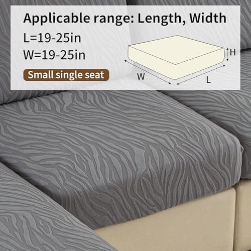 UWWGKK Stretch Couch Cover for Sectional Sofa - Multiple Patterns & Colors,Sofa Cover Design for L-Shaped Couches (1 Pcs) - Thumbnail 5
