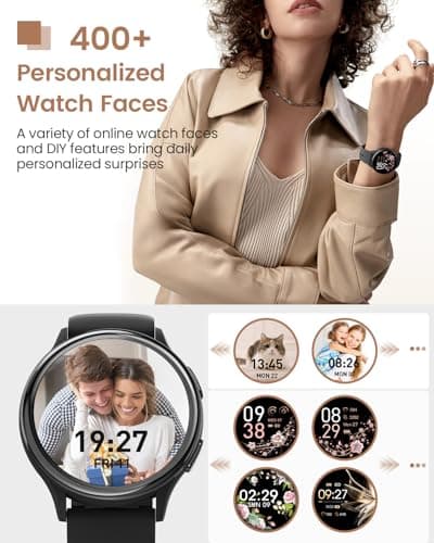 Smart Watches for Women & Men(Answer/Make Calls), Activity Smart Watch with 24/7 Heart Rate/Sleep Monitor/400+ Watch Face/70+ Sport Modes/IP68 Waterproof Fitness Tracker Smartwatchfor Android & iPhone - Thumbnail 6