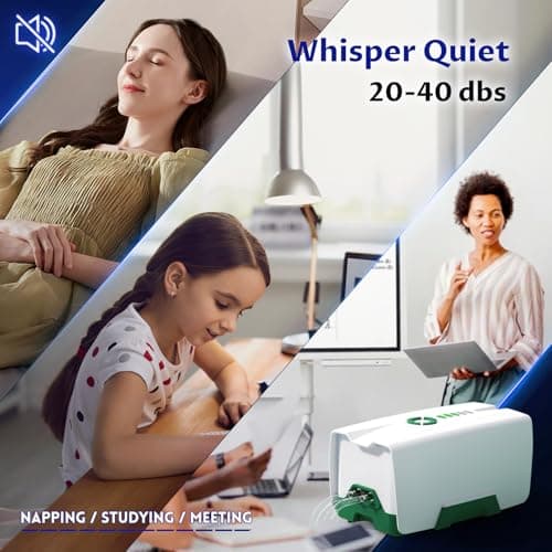 Ghosthorn Quiet AC/DC Aquarium Air Pump 12000mAh Battery Powered Aquarium Bubbler with 87 Hours Battery Life 2-Outlet Rechargeable Bait Aerator Adjustable Oxygen Pump, Power Outages and Emergency - Thumbnail 2