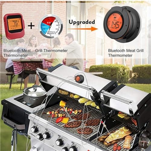 Acesidn Smart Pro Bluetooth BBQ Meat Thermometer for Grilling-Out Side Wireless Meat Temperature Monitor for Smoker-Waterproof- Includes 4 Meat Probes-Compitable for Kamado,Big Green Egg - Thumbnail 4