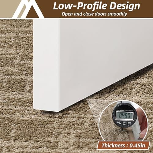COSY HOMEER-Door-Mat Dirt Trapper Entryway Rugs 20"x32" Non Slip Washable Entrance Mats Absorbent Welcome Mat Low Profile Dog Door Mats for Front Back Doomats and Wet Shoes,Taupe - Thumbnail 5