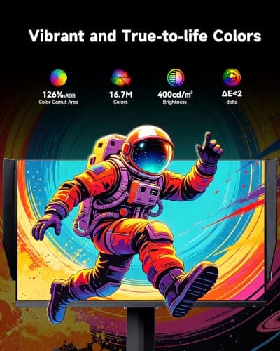 KTC 25M2 Pro 400Hz Gaming Monitor, 24.5 Inch 360Hz Gaming Monitor 1080P, Fast IPS, 1ms GTG, DAC, Adaptive Sync, Vertical Monitors w/Shielding Hood, HDMI DP, Tilt/Swivel/Pivot/Height Adjustment, VESA - Thumbnail 4