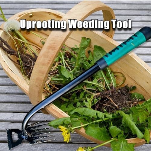 Weed Puller Tool-2Pcs Gardening Hand Weeder Tools, 2026 New Weeding Artifact Uprooting Weeding Tool, Manganese Steel Weed Removal TooL, 6 Teethes Dual Purpose Manual Weed Pulling Tool for Yard Gardenl - Thumbnail 5