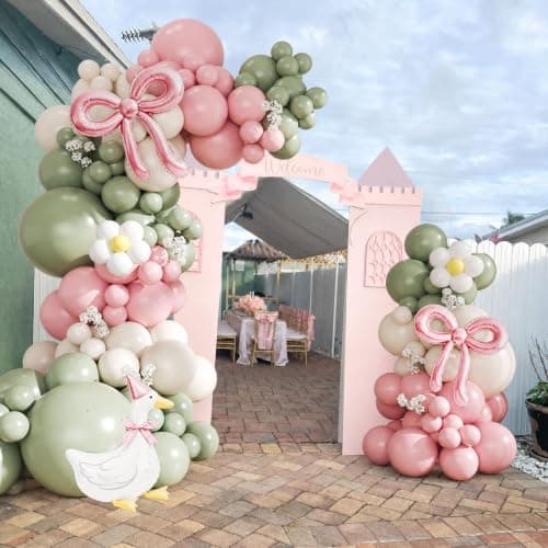 Roveair Goose Balloons Arch Kit Bow Goose Baby Shower Party Decoration - Thumbnail 5