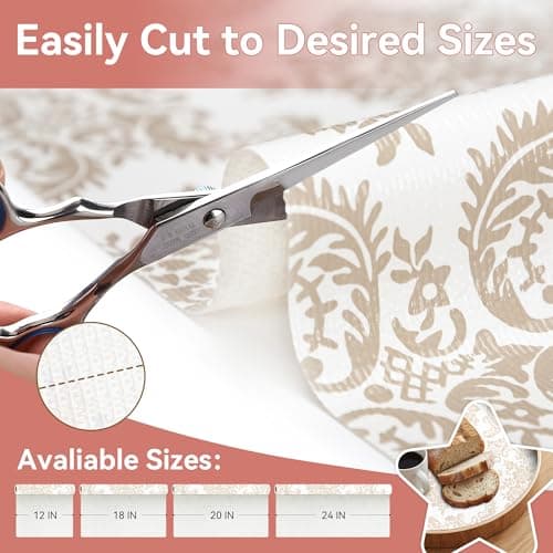 RAY STAR 18X96 Inch Shelf Liner for Kitchen Cabinets, Non-Adhesive Cabinet Liner Washable, PVC Drawer Liner for Dresser Non-Slip Bathroom (Yellow Pattern)(1 Roll) - Thumbnail 3
