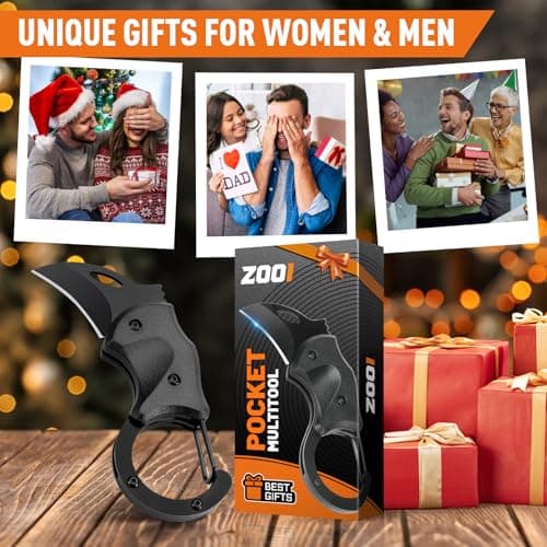 Fathers Day Gift for Husband Dad, Gifts for Men Pocket Carabiner Gadgets, Fathers Day Gift from Daughter Wife Son for EDC Gadgets Tool, Anniversary Birthday Gift for Men Dad Husband Him Grandpa - Thumbnail 6