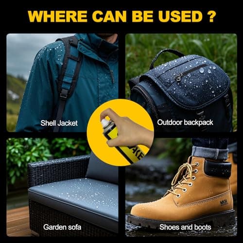 Weiiaihua Shoe Protector Spray, Water Proof Shoe Spray for Boots, Sneaker, Leather, Nubuck, Suede, 10.15 Fl Oz - Thumbnail 5