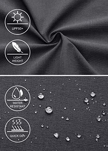 Libin Men's Golf Shorts 7" Work Dress Shorts Casual Hybrid Flat Front Short Lightweight Quick Dry Water Resistant, Iron Grey, Size 36 - Thumbnail 5