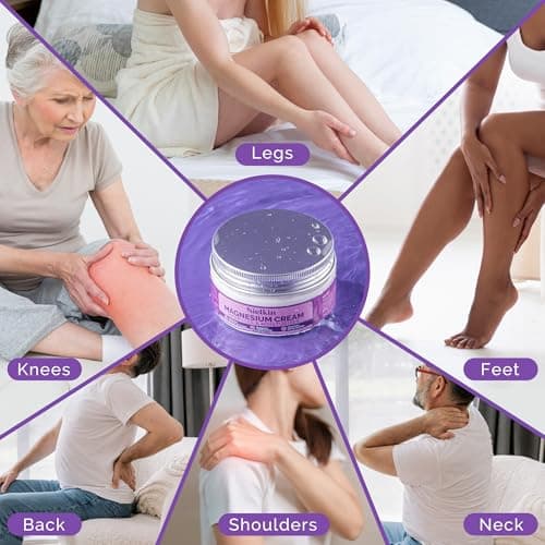 Sielkin Magnesium Body Lotion with Arnica & Centella – Fast-Absorbing Moisturizing Cream for Night Routine & Daily Comfort, Lightweight Body Butter for Legs, Arms & Feet, 4 oz - Thumbnail 5