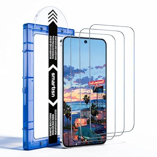 BJVVKW 3 Pack for Galaxy S25/S24 [6.2 Inch] Screen Protector Tempered Glass, 9H Glass for S25/S24 Screen Protector, Fast Alignment Tool, Case Friendly, Scratch Resistant, Bubble Free - Image 1