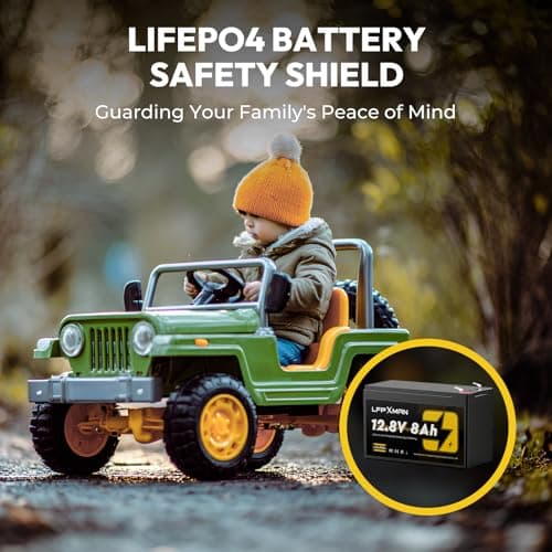 LFPXMAN 12V 8Ah LiFePO4 Battery Better Replacement Solution for Lead Acid Battery, LFP Battery Designed to Replace SLA Battery, for Ride on Toy, Small UPS, Lighting, Fish Finder - Thumbnail 4