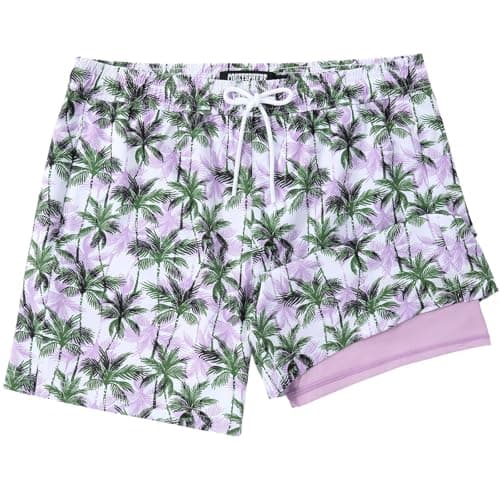 CoozySphere Men's Swim Trunks Quick Dry Bathing Suits 5 Inch Swimming Shorts with Compression Liner 5 Inch and Zipper Pockets XXL - Image 1