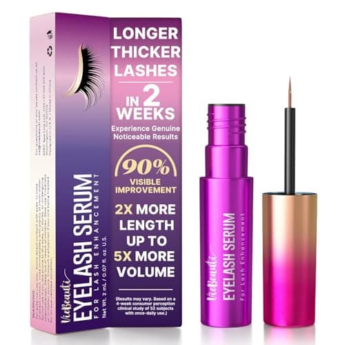 VieBeauti Lash Serum for Eyelash Growth: Eyelash Growth Serum with Advanced Formula to Boost Longer Fuller and Thicker Looking Lashes - Vegan & Cruelty-Free for Sensitive Eyes 2mL - Image 1