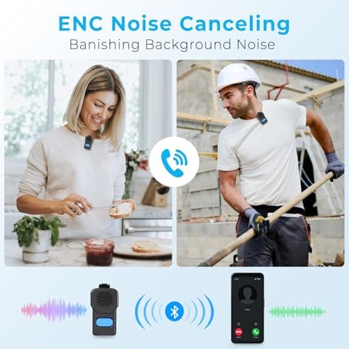 QUEENLINK Wearable Bluetooth Speaker, 10H Working Time Clip On Portable Mini Personal Speaker, IPX7 Waterproof, Clean Sound, BT 5.3, ENC Built-in Mic, Hands-Free Music/Calls for Outdoor Work - Thumbnail 5