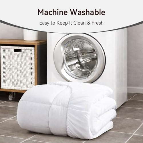 ABENE Queen Size Mattress Topper for Back Pain Relief, Extra Thick Mattress Pad Pillowtop, Soft Plush Mattress Cover Bed Topper with Deep Pocket, Overfilled Down Alternative Filling, White - Thumbnail 6