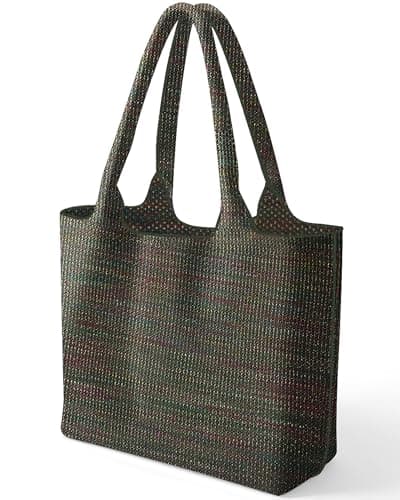 bohunono Woven Cute Tote Bag for Women,Day Bag,Fashion Shoulder Beach purse for vacation Travel Shopping Everyday Casual Use - Image 1