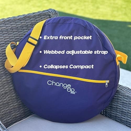 Change Up Kids Pop-Up Changing Tent 55 inch – Royal Purple Portable Privacy Pod for Kids | Lightweight, Easy-Fold Changing Room for Beach, Dance, Travel or Outdoor - Thumbnail 5