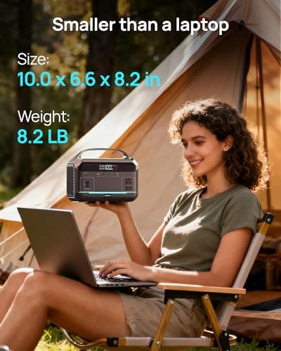 DARAN Portable Power Station, 288Wh LiFePO4 Battery, 350W (600W Peak) Power Bank with AC Outlet, Mini Solar Generator 7-Port Design, 2.1Hrs Fast Charing for Emergency, Hurricane (Solar Optional) - Thumbnail 5