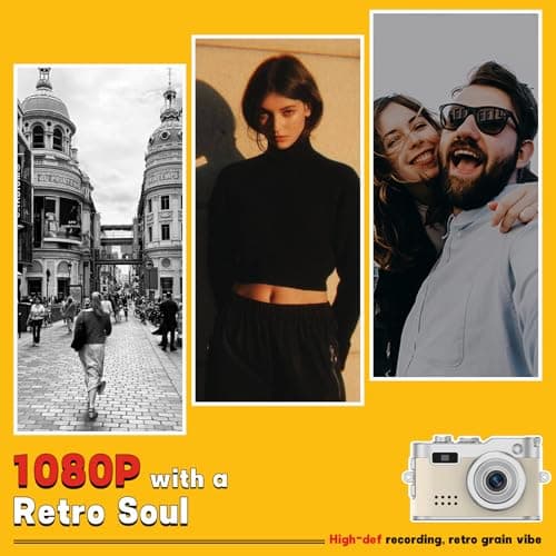 Mini Keychain Camera, 1080P & 2MP Retro Aesthetic, 32GB Memory, Pocket-Sized Vintage Camera, Bag Charm, Birthday Gift - Thumbnail 5