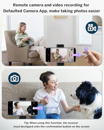 DATAFY [Case-Friendly] Remote Control Page Turner Ring for Kindle Paperwhite Oasis Scribe Kobo eReaders, Camera Camcorder Remote Controls, Page Turner Clicker for ipad iPhone Tablets with Storage Bag - Thumbnail 6