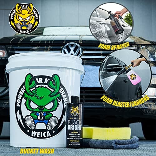 WEICA Black Car Shampoo - Deep Gloss Enhancer for Dark Vehicles, pH Safe for PPF/Ceramic Coated Surfaces, 16.9 fl oz - Thumbnail 3