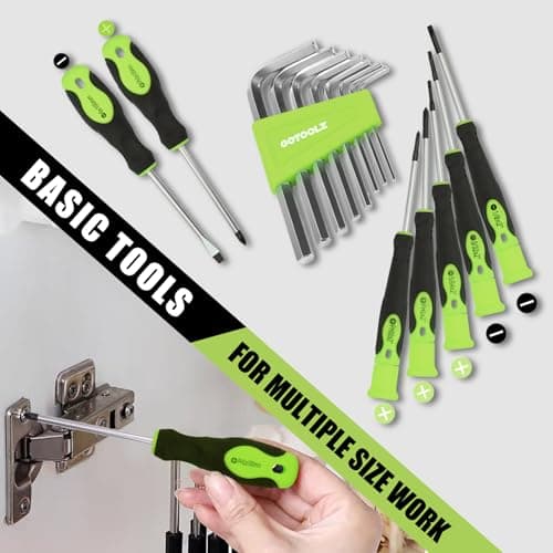 269-Piece Home Tool Set, General Household Repairing Tool Kit with Storage Bag, Basic Hand Tool Kit Set for Home Maintenance, DIY and Crafts (Green) - Thumbnail 5