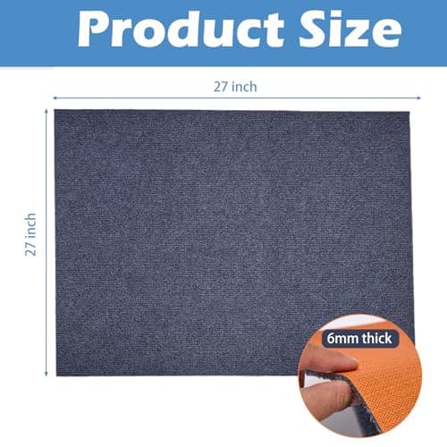 2 Pcs Washer and Dryer Topper 27" X 27" Washing Machine Covers for The Top Protector Mat with Rubber Bottom Non Slip Durable Laundry Countertop, Grey - Thumbnail 2