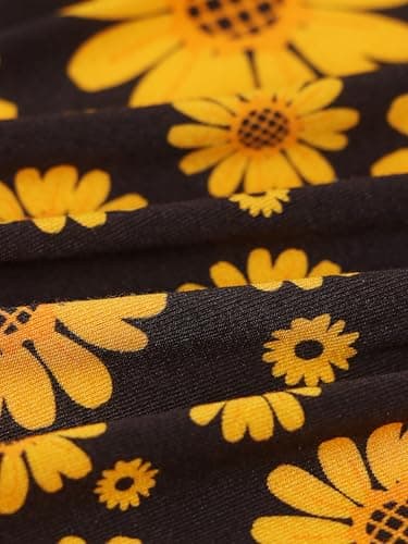 Joonberry Unisex Baby Bamboo Viscose Long Sleeve Romper, Cute Prints Zipper Footless Jumpsuit, Toddler One-Piece Outfits(Sunflower, 8-12M) - Thumbnail 6