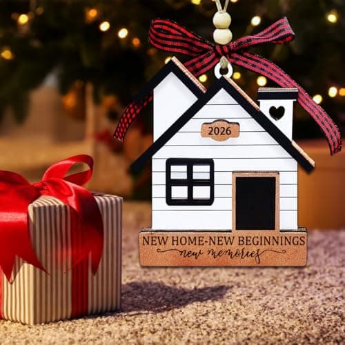 New Home Ornament 2026- Housewarming Gifts New Home, New House New Beginning, House Warming Gift for Women, Couple, homeowners, New Home Gift Ideas - First Home Christmas Ornament 2026 - Thumbnail 2