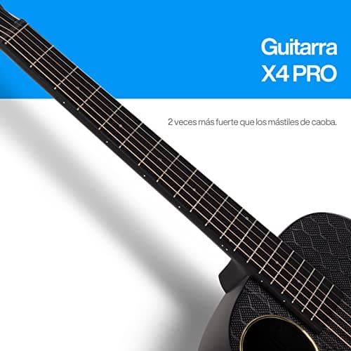 Enya Carbon Fiber Acoustic Electric Guitar X4 Pro Mini AcousticPlus 36” 3/4-Sized Guitar Bundle with Hard Case, Leather Strap, Instrument Cable & USB Type-C Charging Cable(X4 PRO MINI) - Thumbnail 6