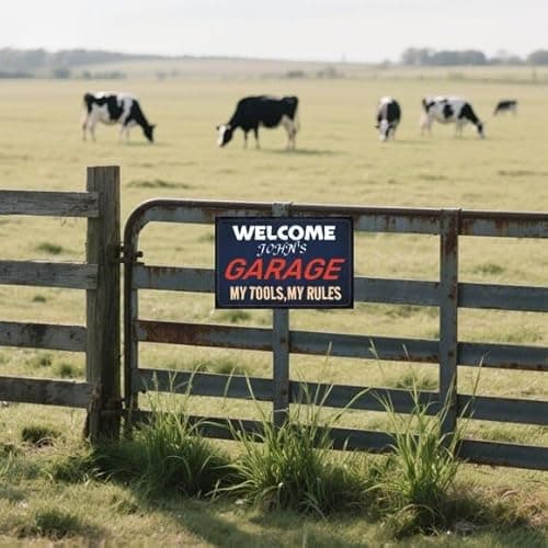 Carastora Garage Sign – Vintage Metal Wall Decor, a Gift for Dad, Husband, or Grandpa – Vintage Tool Room Decor, 8x12 inches - Thumbnail 4