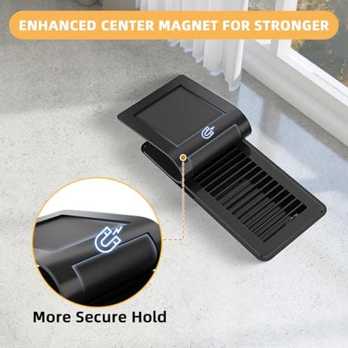 Magnetic Vent Covers (3-Pack) for Complete Sealing, 5.5" X 12" for Home Floor, Wall, and Ceiling Vents – Upgraded Thickness for RV, HVAC, and AC Vents, Energy Savings, Floor Vent Not Included - Thumbnail 4
