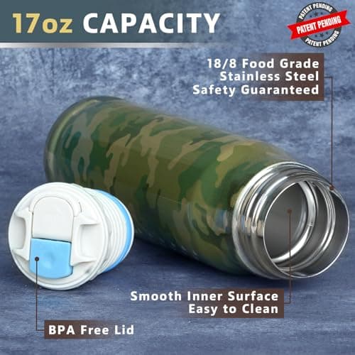 Funslive Gifts for Men Husband Him Dad - 17 oz Camo Tumbler Cup - Fishing Hunting Camping Birthday Mens Gift Ideas - Gifts for Men Who Have Everything - Dad Gift - Easter Mens Stocking Stuffers 2026 - Thumbnail 5