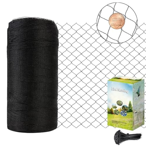 10x10ft Bird Netting, 1/2 inch Mesh, Heavy Duty Garden Netting for Fruit Trees, Blueberry Bushes, Vegetables, Extra Strong Woven Mesh Against Birds, Deer, Squirrels, Poultry and Other Animals - Image 1