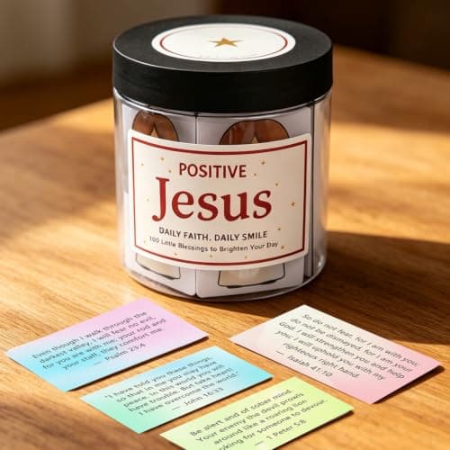 Bible Verse Jar, 100 Inspirational Scripture Cards, Christian Gifts for Women Men Mom Dad Friend Teacher, Birthday Gifts for Women, Christmas Stocking Stuffers - Thumbnail 4