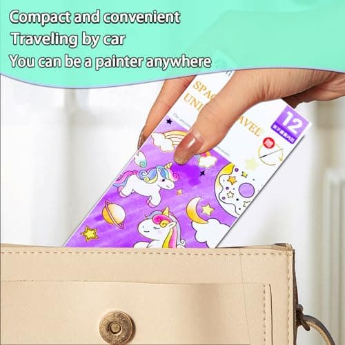 JUNQIU 5Pack Water Color Paint Sets for Kids, Paint With Water Books for Kids Ages 4-8, Pocket Watercolor Painting Book, Arts and Crafts Kit Easter Basket Stuffers For Girls Boys - Thumbnail 6