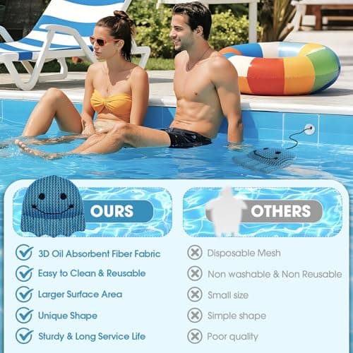 MTWEAR Hot Tub Scum Absorber, Hot Tub Accessories, Spa & Pool Scum Eliminating Balls,Hot Tub Scum Sponge for Hot Tub Oil Absorbing Sponge for Hot Tub Skimmer, Hot Tub Sponge Scum Remover (Octopus) - Thumbnail 4