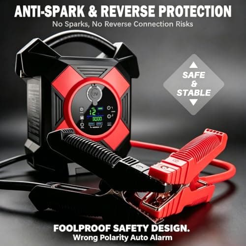 Heavy Duty Truck Jump Starter: 30000A,12V Semi Truck Jump Starter,64000 MAH, Starts Diesel & Gasoline Engines up to 50 L,-40°F to140°F,Essential Emergency Tool for Commercial Vehicl [2026 Upgraded] - Thumbnail 3