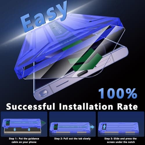 YWXTW 2 Pack Matte Screen Protector for Samsung Galaxy S24 Ultra + 1 Set Camera Lens Protector, [Smooth as Silk] [Fingerprint Unlocking] Anti Glare Anti Fingerprint Tempered Glass Screen Protector, Bubble Free - Thumbnail 6