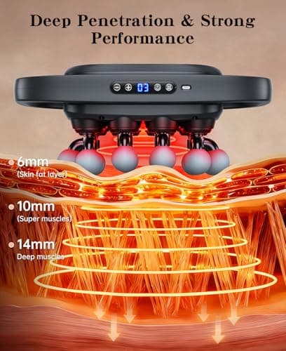 Jogfit 20 Head Massage Gun Set, Deep Tissue Muscle Massager with 3 Modes & 30 Intensities,Quiet Multi Head Massage Gun for Back/Hips/Legs/Shoulders/Foot Body Muscle Pain Relief - Thumbnail 2