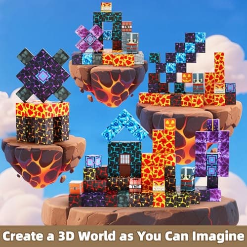 LionFuny150PCS Magnetic Blocks, Magnetic Building Blocks, Magnet Blocks for Kids Age 3-5 4-8 8-12, STEM Sensory Educational Magnet Stacking Toys Boys Girls Gifts - Thumbnail 4