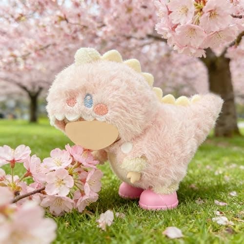 Ezcora 3PCS Animal Costume Outfits for 17cm Dolls, Include Blue Shark, Pink Dinosaur and Yellow Bee Clothes with Shoes and Mini Bags, Cute Dress Up Accessories for Plush, (No Dolls) - Thumbnail 3