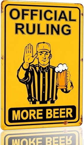 Funny Football Gifts for Men – Vintage Sports College Football Decor 8x12 Vintage Man CaveDecor Tin Sign Bar decor, Party Wall Decoration for Guys Home Bar, Unique Sports Present Idea 02 - Image 1