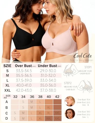 Jelly Wireless Bras for Women Sexy Comfortable Bra Bralettes V Neck Cute Office Fashion Date Night Outfit Ideas Bride Wedding - Thumbnail 4