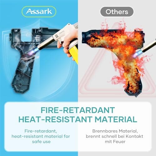 100W Fireproof Hot Glue Gun, Full Size Heavy Duty, Dual Power 100W/60W with Large Glue Sticks, Fast Preheating for Crafts, Arts, DIY & Quick Home Repairs - Thumbnail 4