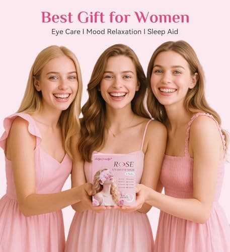 ZHENYEMEI 6 Packs Rose Heated Eye Mask - Heating Eye Mask Warm Compress for Dry Eyes Puffiness Dark Circles Sleep Stye Irritation Stress Relief Self Care Wellness Spa Relaxation Gift - Thumbnail 2